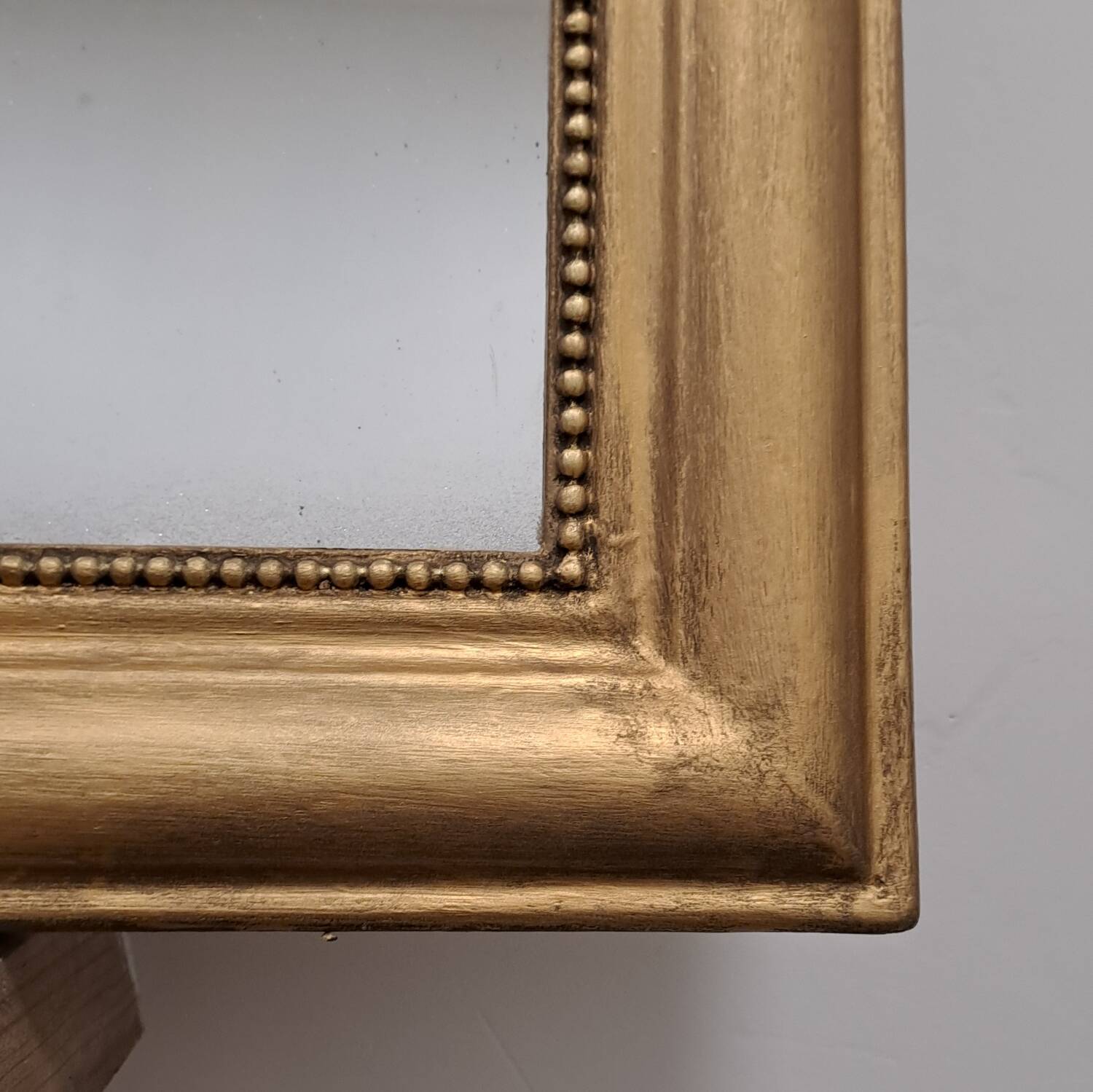 Large Louis Philippe mercury mirror 129 x 72 cm antique gold