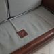 1970s two-seat leather sofa bed