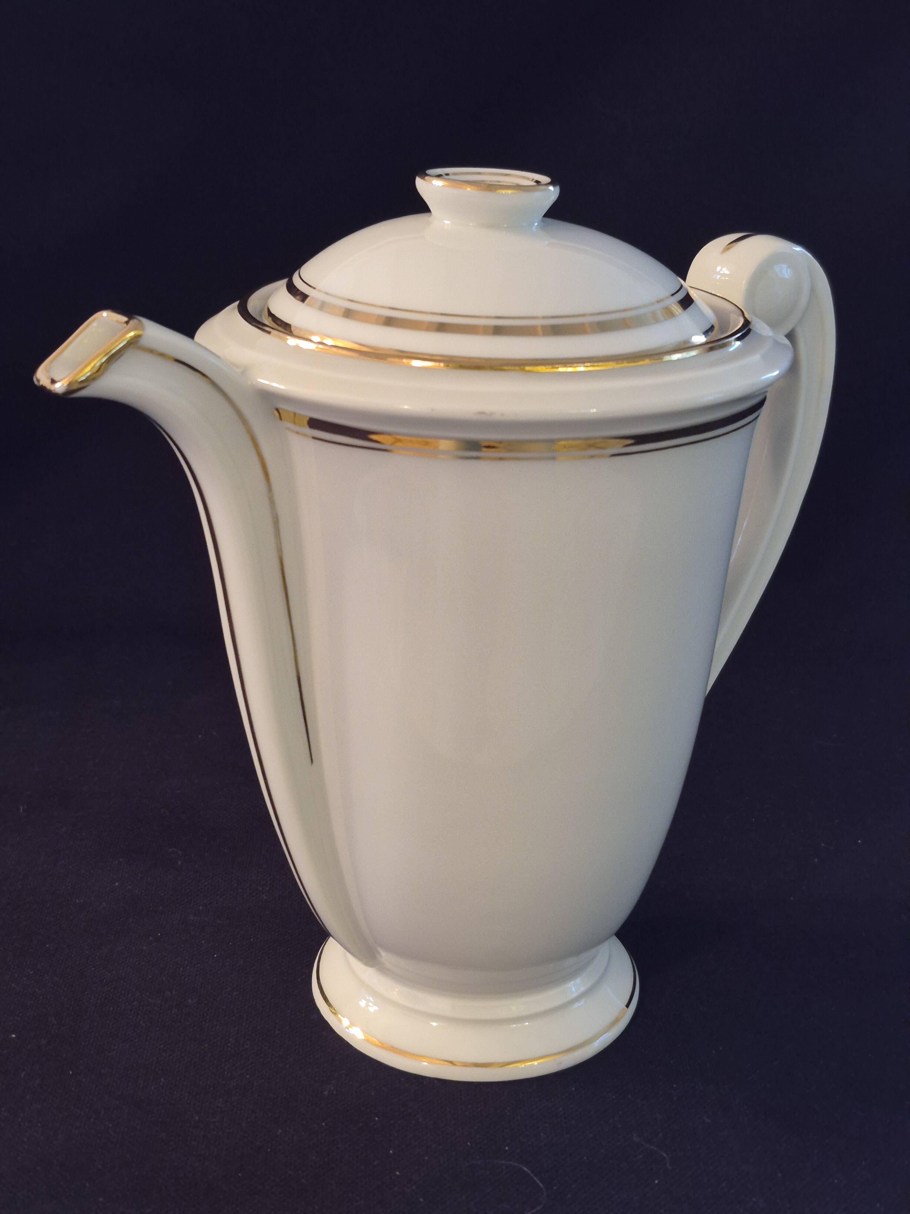 Teapot coffee pot jug Limoges Charles Ahrenfeldt A480