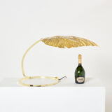 Lampe Rhubarbe en laiton par Tommaso Barbi 1970