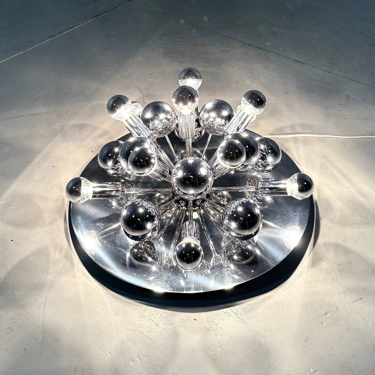 Cosack chrome Sputnik wall lamp / ceiling lamp 1960’s