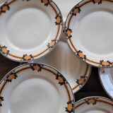 10 Sarreguemines dessert plates