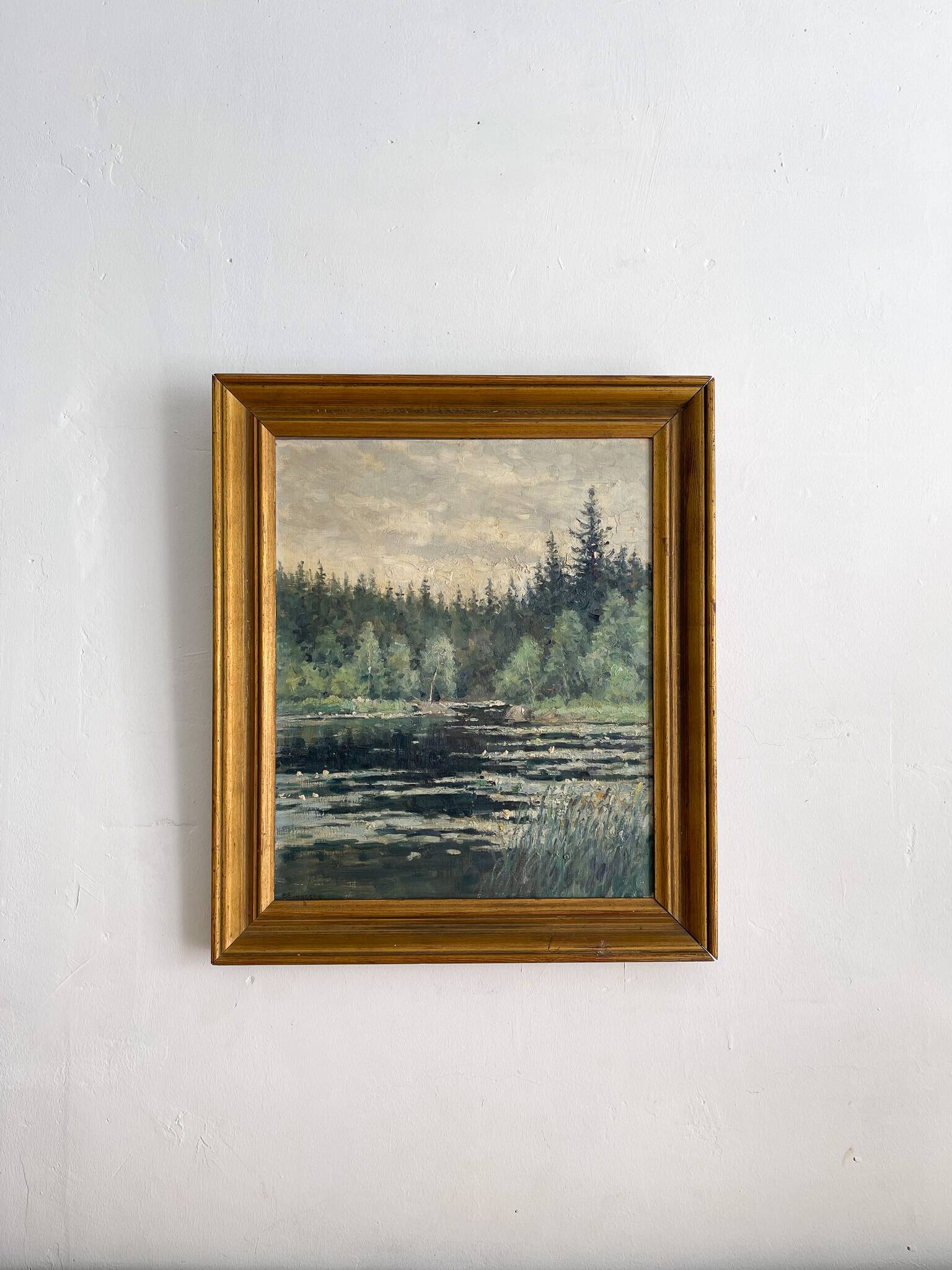 Swedish oil painting landscape Per Sundberg (konstnär)
