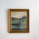 Swedish oil painting landscape Per Sundberg (konstnär)