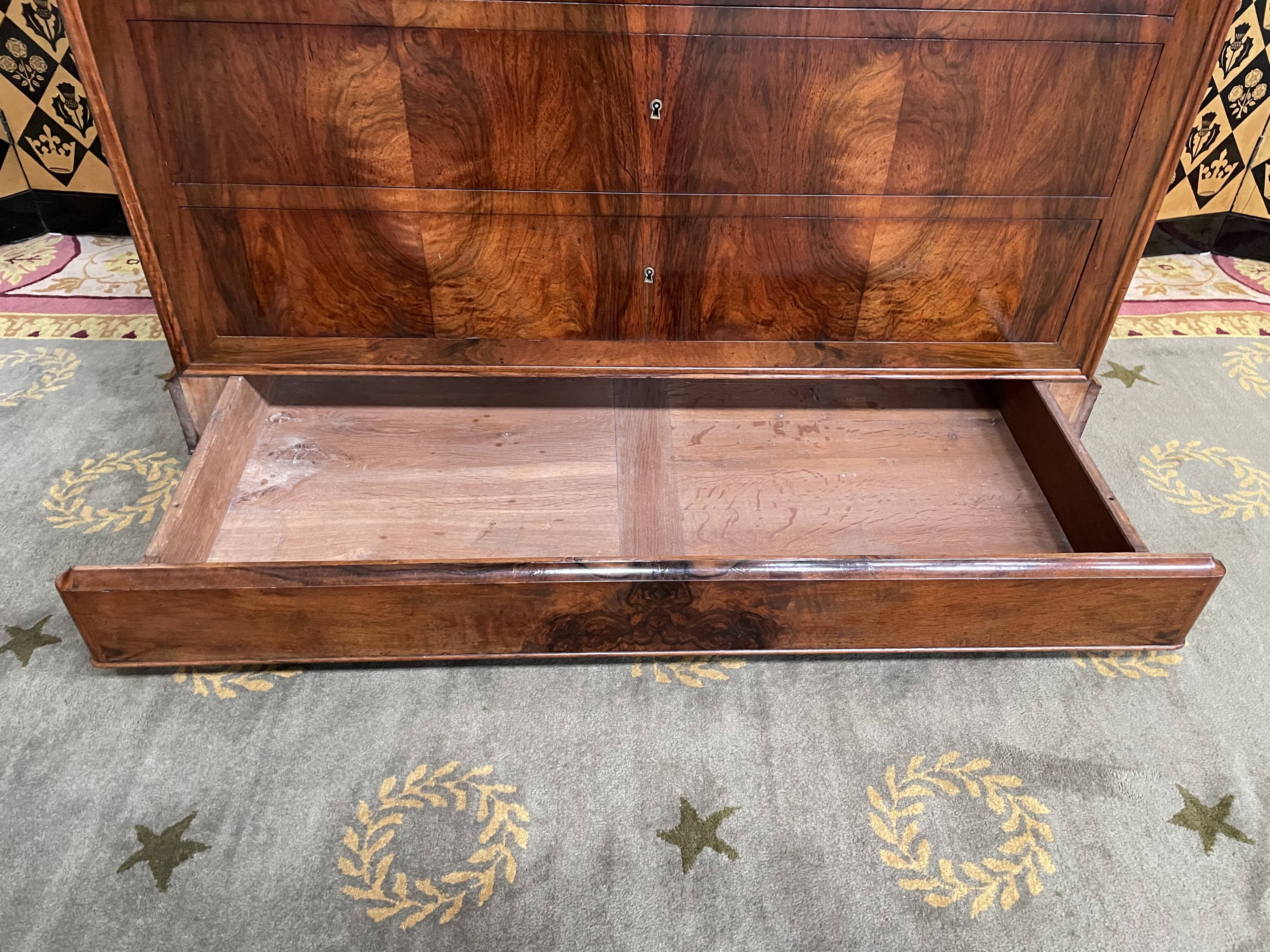 Louis Philippe period chest of drawers restored