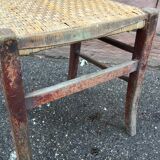 Set de 2 chaises bistrot restaurant taverne brasserie 1930 Alsace Tigre Bock Strasbourg