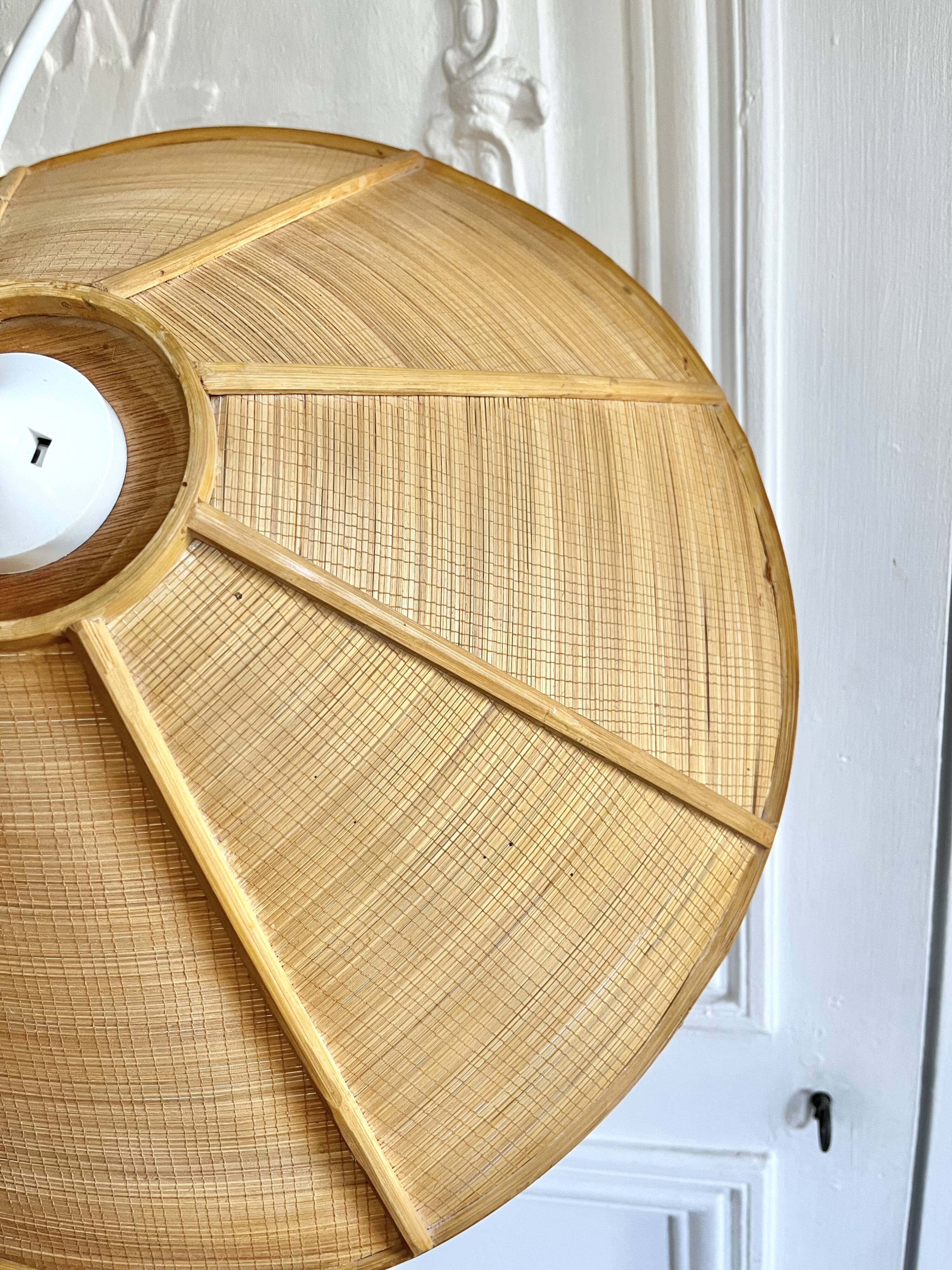 Vintage rattan pendant light