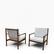 Set of 2 Italian armchairs