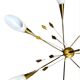 Brass scandinavian chandelier from the 60s