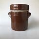 Small sandstone pot with lid