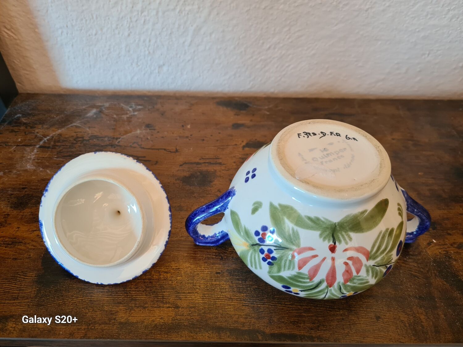 Henriot sugar bowl Quimper