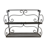 Massive forged iron shelf