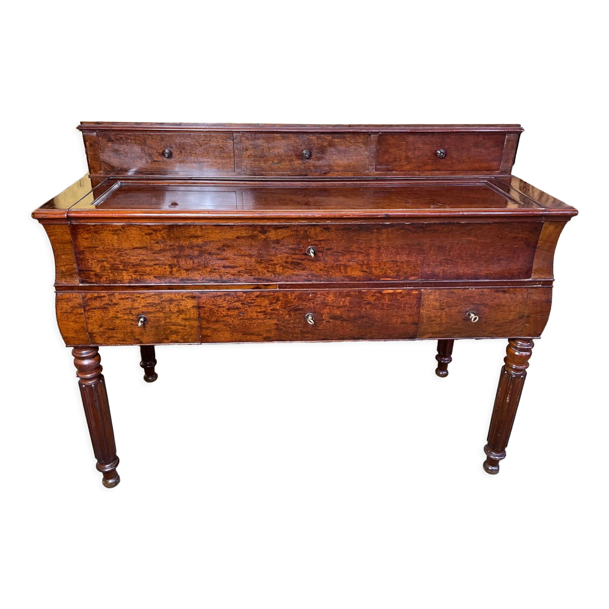 Bureau à gradin Louis Philippe en acajou