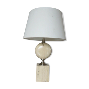 Lampe en travertin de Philippe