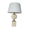 Travertine lamp by Philippe Barbier 1970