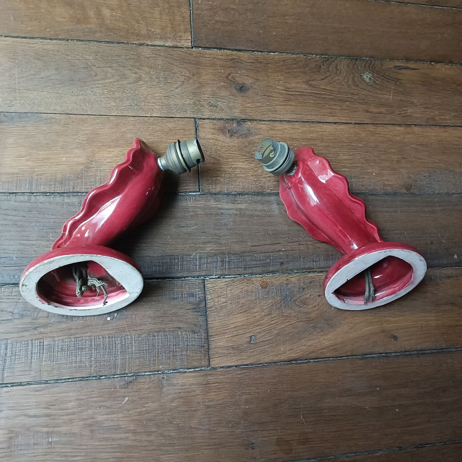 Pair of Art Deco wall sconces by Henri Chatard