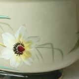 Porcelain gardener of paris period Napoleon III late 19 th floral decoration