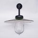 Antique outdoor lamp in enamelled sheet metal