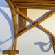 Vintage rattan wall coat rack