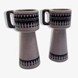Pair of Scandinavian-style candlesticks