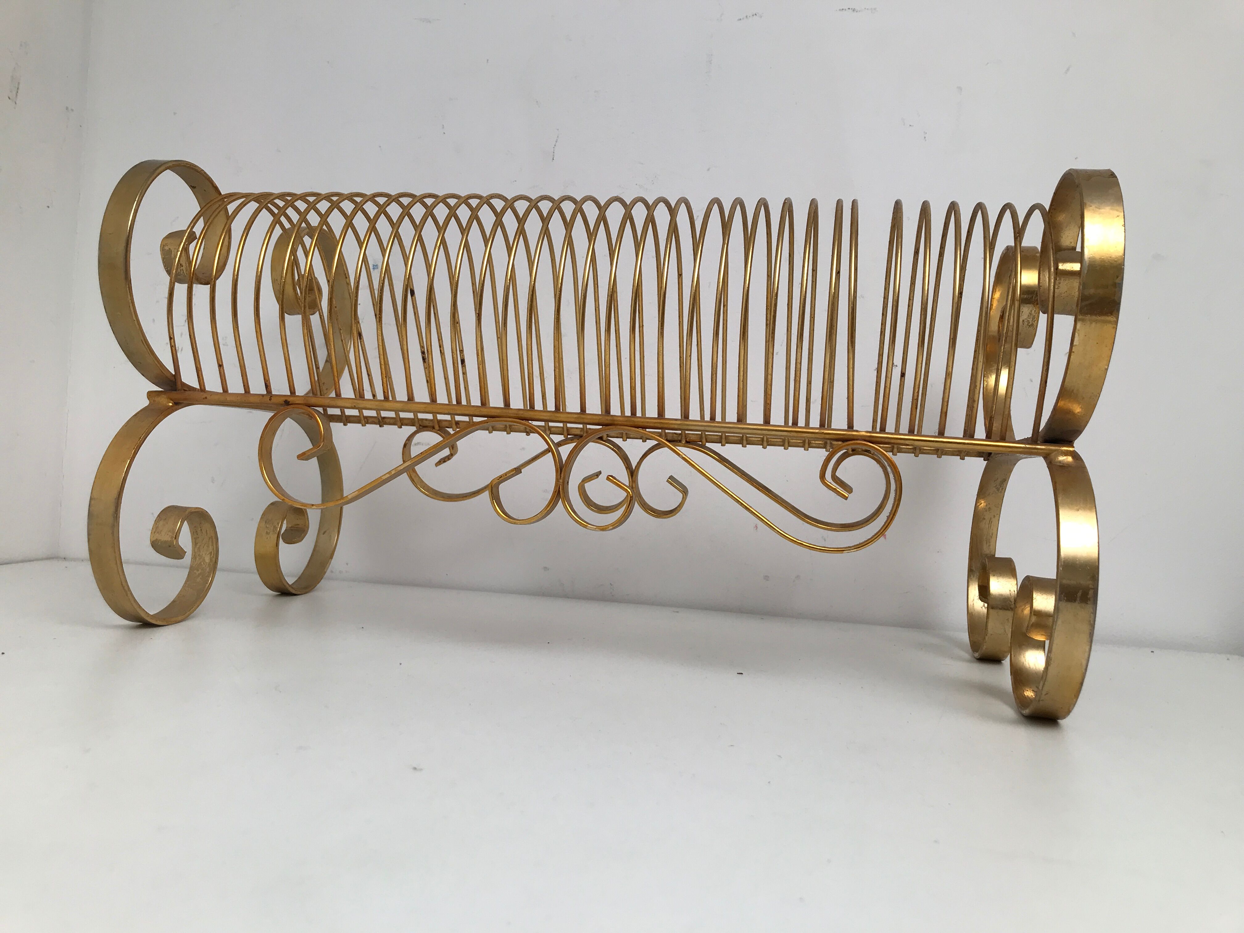 Gold metal magazine holder 50/60s