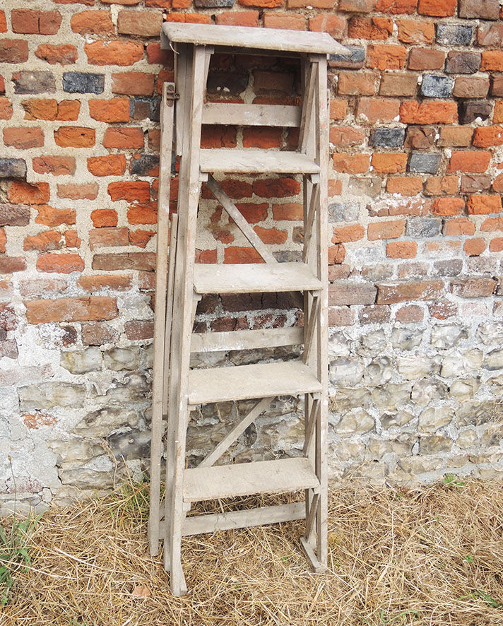 Former light wood painter's stepladder