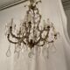 Imposing venetian chandelier in crystal with tassels