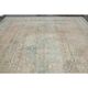 1970s Vintage Persian Handmade Wool Cotton Orange Area Rug 292x383