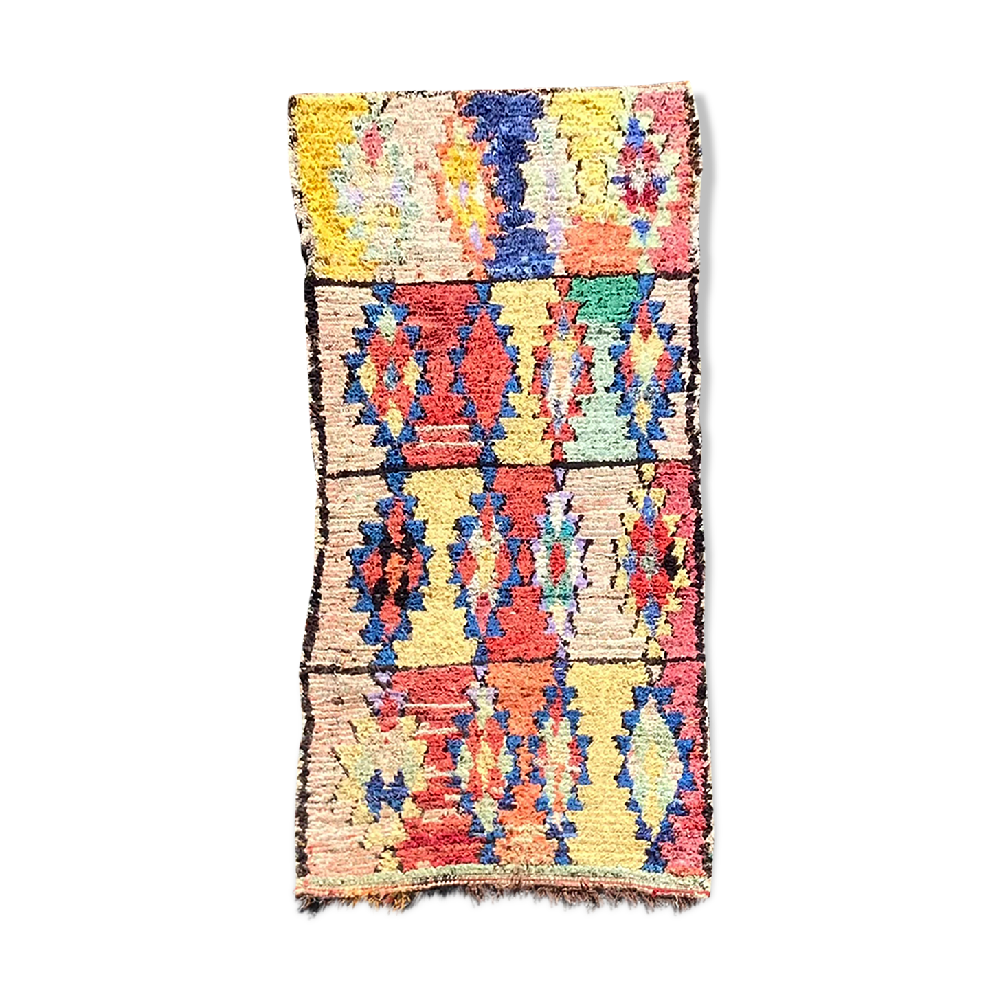 Berbere boucherouite carpet 95x220 cm
