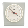 Diehl-branded light grey, free-form ceramic wall clock