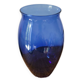 Grand vase bleu cobalt en verre