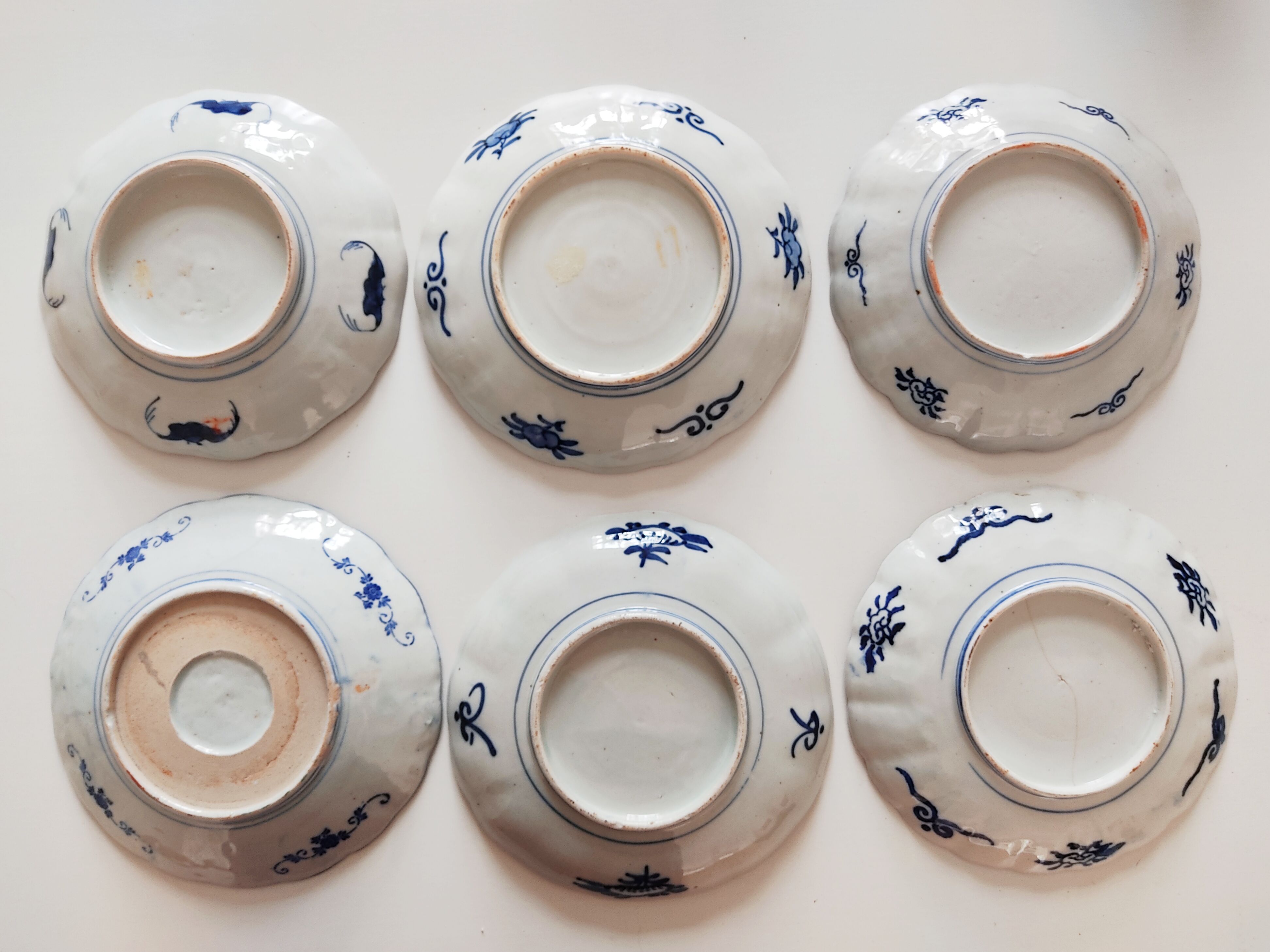 Set of 6 plates Imari Japan Meiji