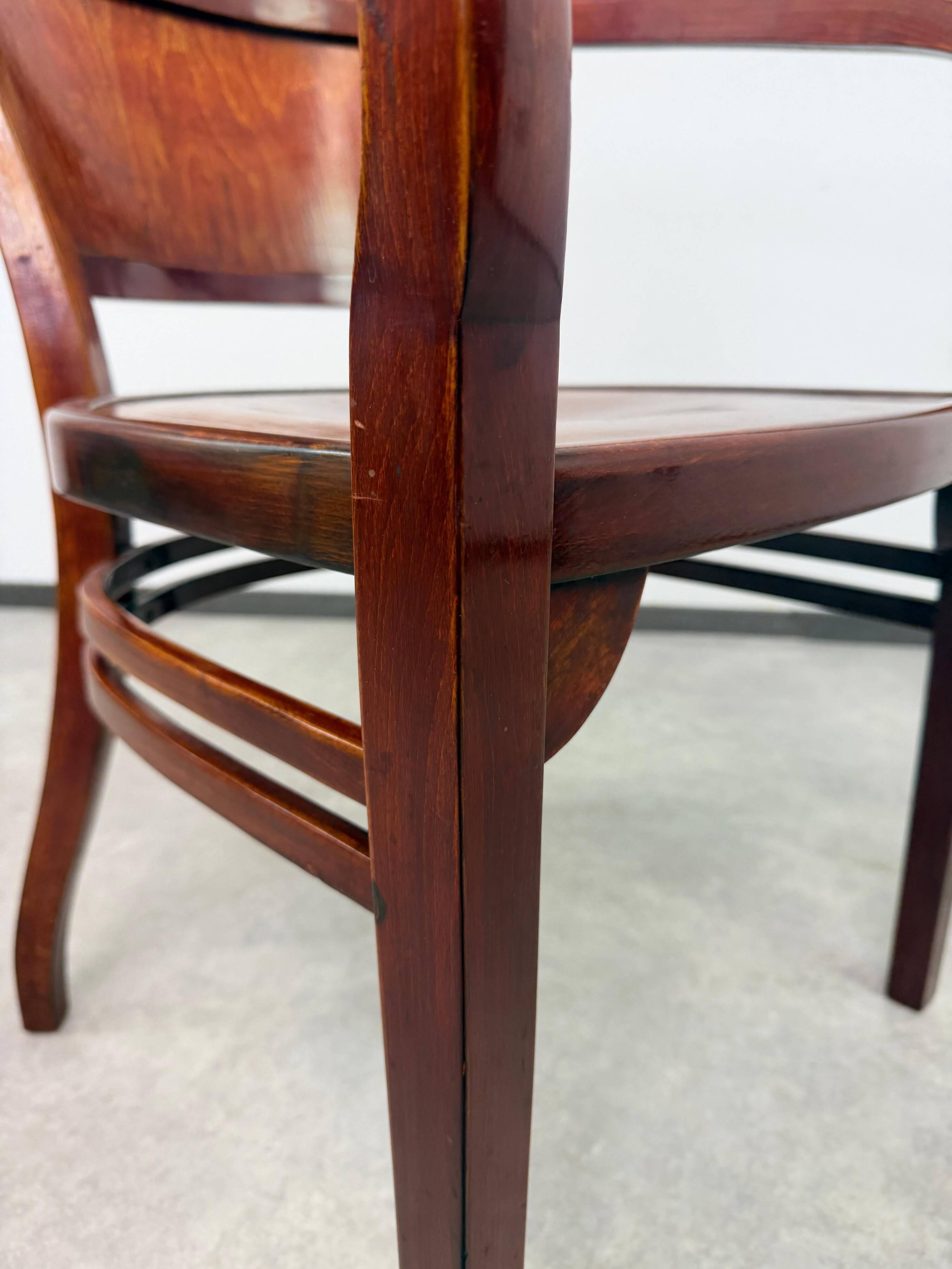 Extremely rare armchairs no. 6521 by Otto Wagner for Thonet