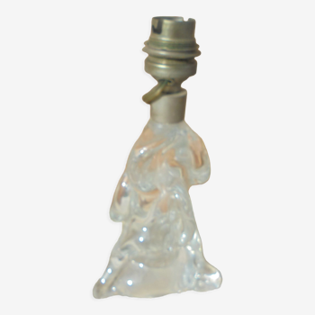 Pied de lampe en cristal vintage 60/70
