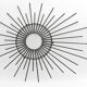Sun vintage black iron mirror 72x57cm