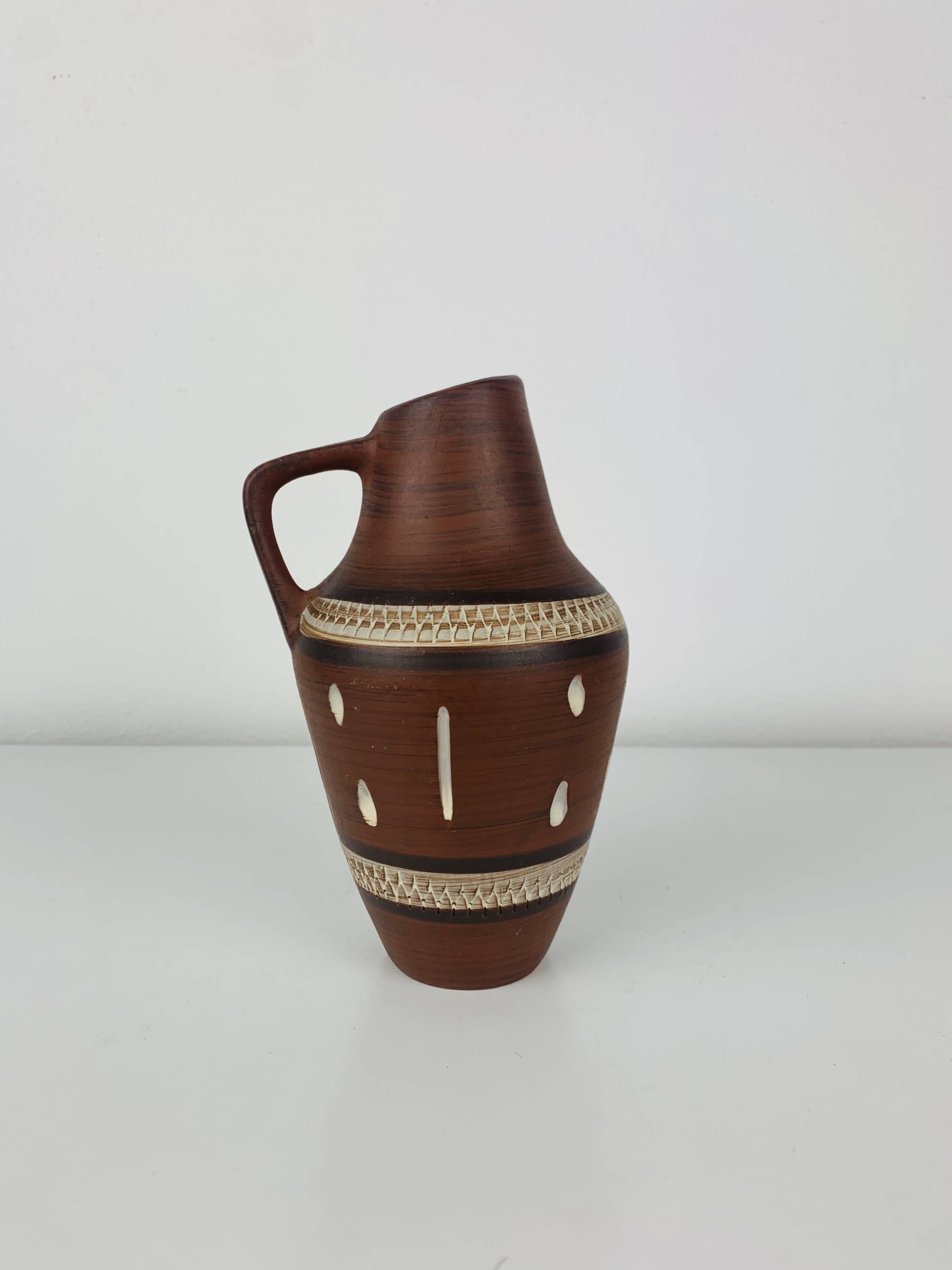Vintage West German ceramic vase from the 1960s