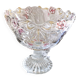 Coupe à fruits sur piédouche en verre soufflé