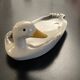 1 duck-shaped ceramic foie gras dish