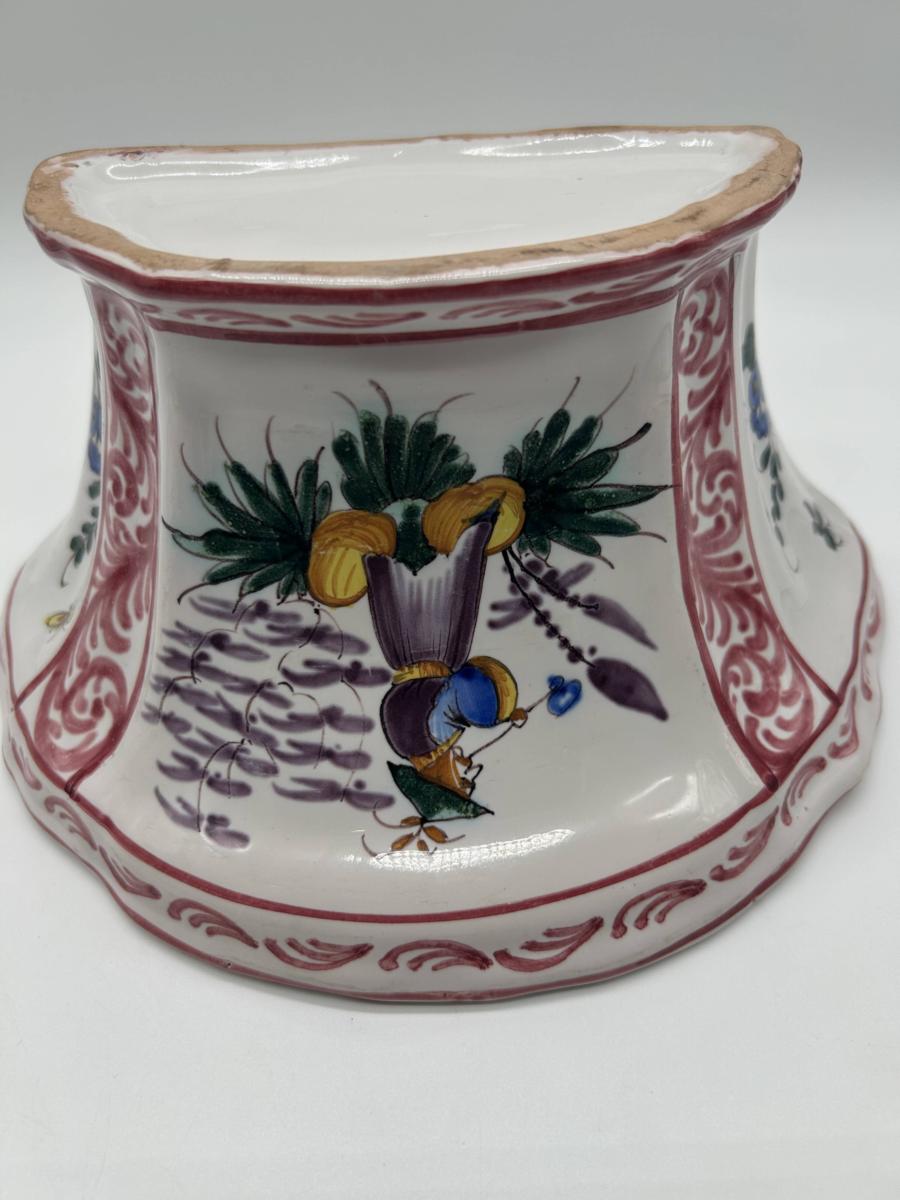 Antique wall-mounted vase - Japonese decor