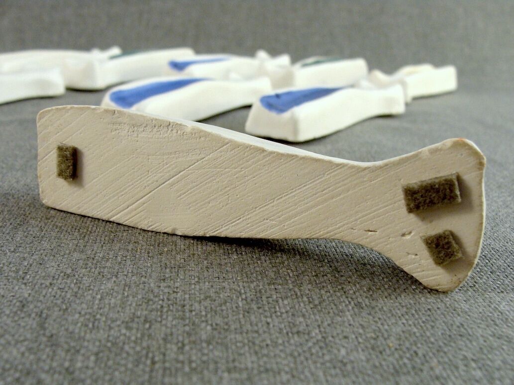 Vintage ceramic knife holders