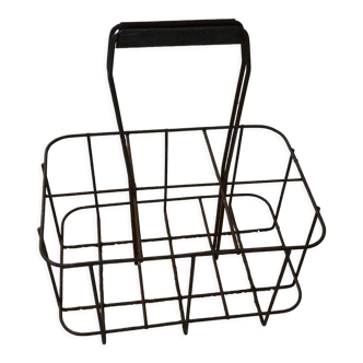 Iron bottle holder vintage 1960s