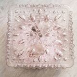 Applique vintage metal et verre made in spain