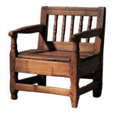 Alpine armchair in larch, 18th century