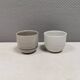 Two handmade ceramic mugs by Vibeke Fischer (VF) from the 1990s.