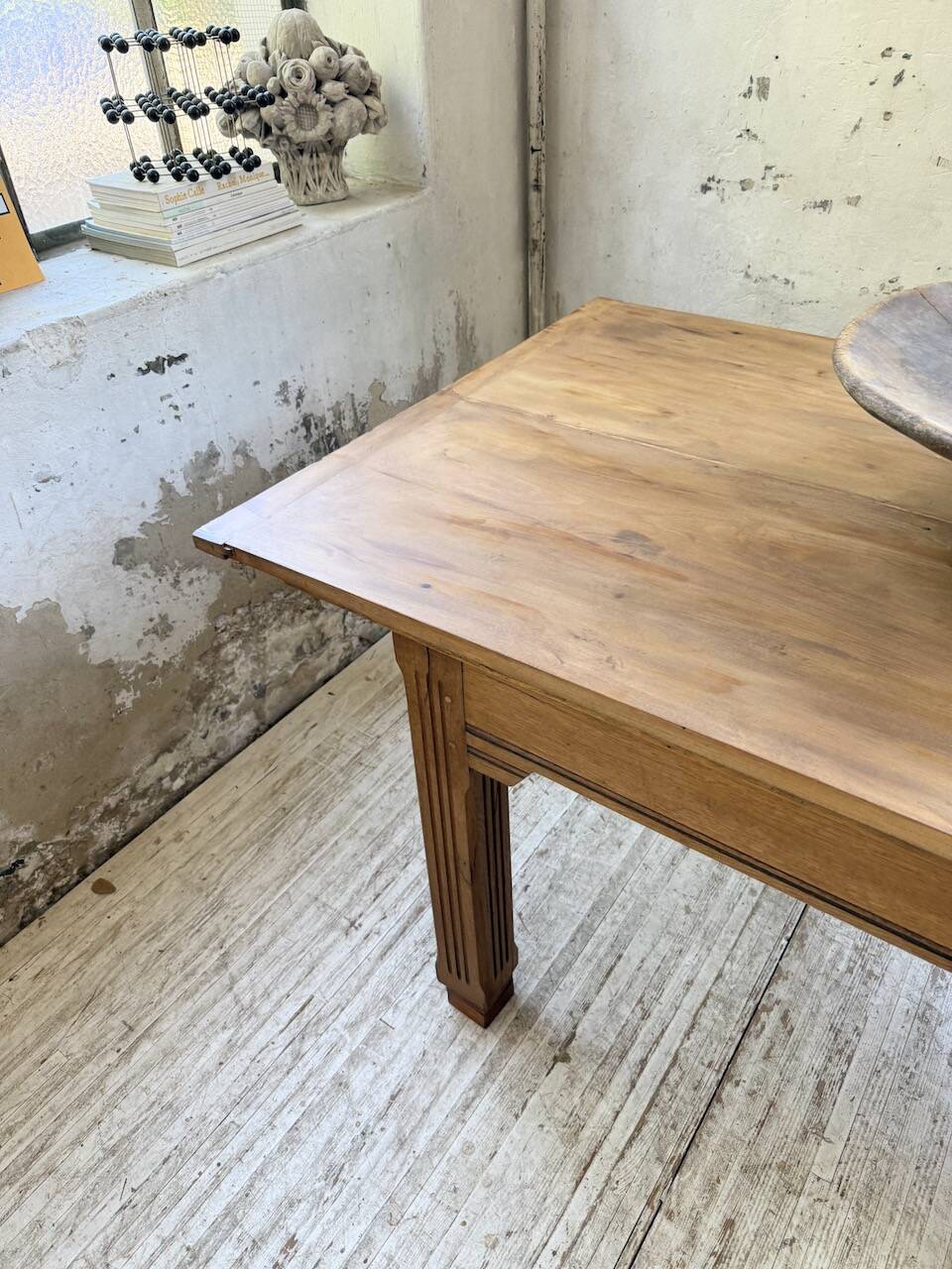 Country farmhouse table in solid beech and oak 2.5m XL