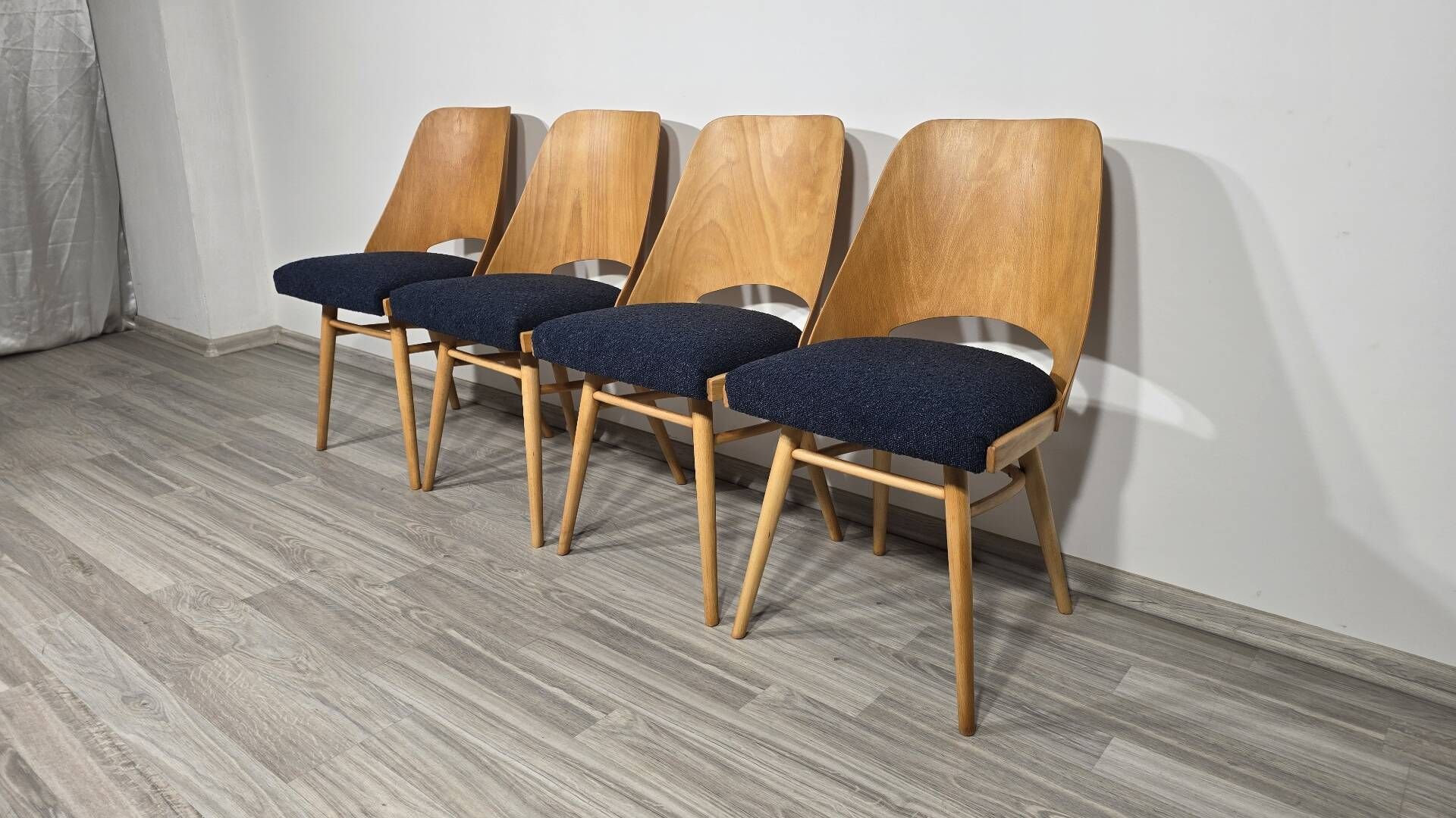 Dining Chairs by Radomir Hoffman for Ton, 1950s, Set of 4