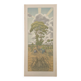 Lithograph by Henri Rivière, The Magic of the Hours - The Rising Storm