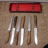 6 couteaux corne grissolange pouzet