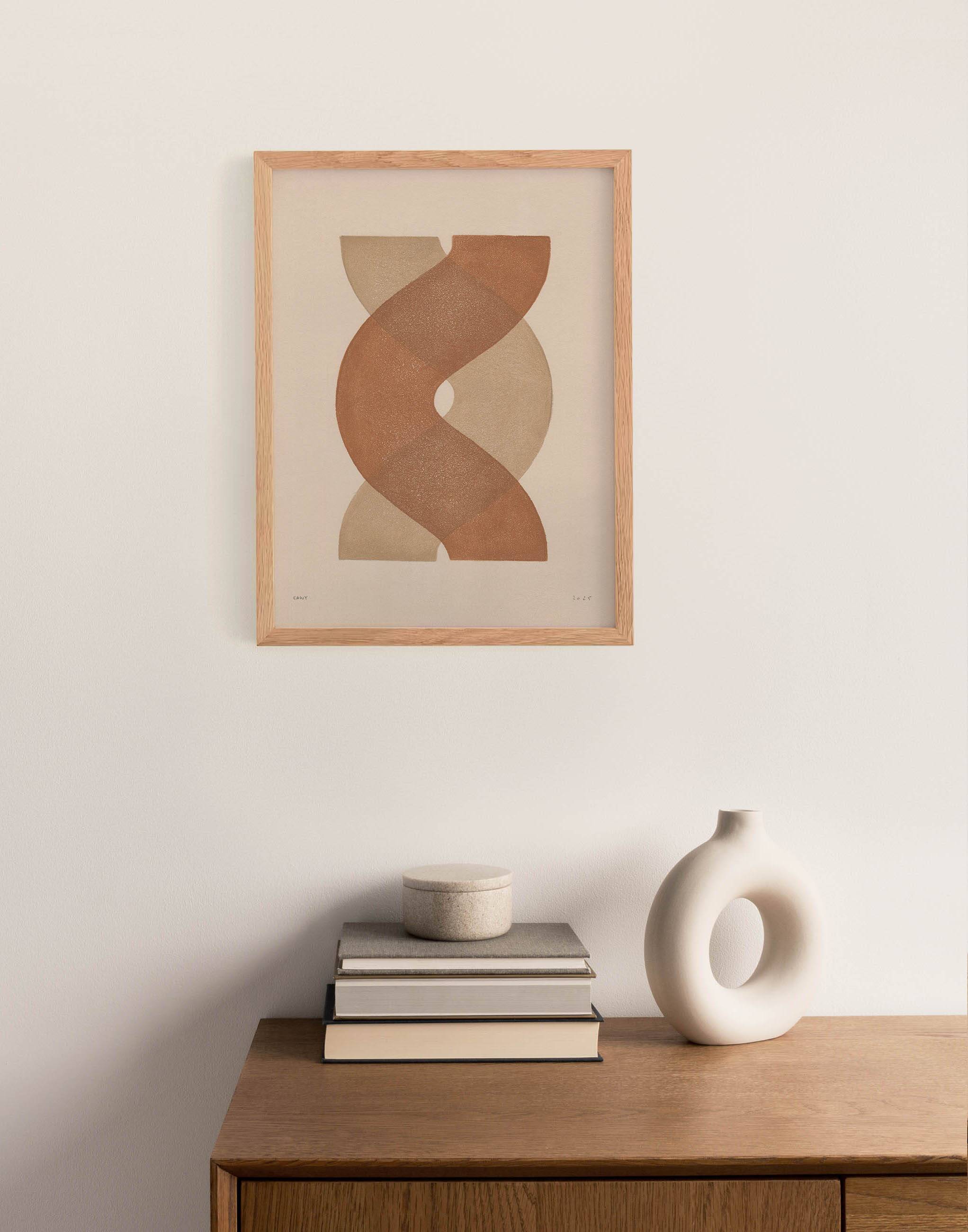 Abstract painting 30x40cm - illustration B 247 signed Eawy