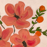 Oil on canvas, Peachy arrangement